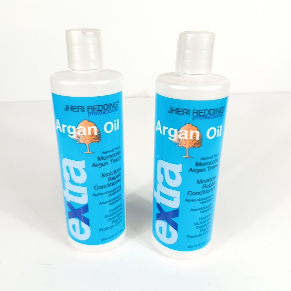 Jheri Redding Extra Argan Oil Moroccan Moisture Repair Conditioner 12oz - 2 Pack